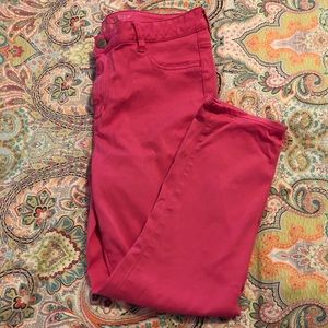 Hot pink American Eagle stretch leggings